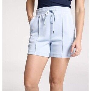 Sandwash Scuba Collection High-Rise Sweat Shorts 5" Light Blue Women’s XS